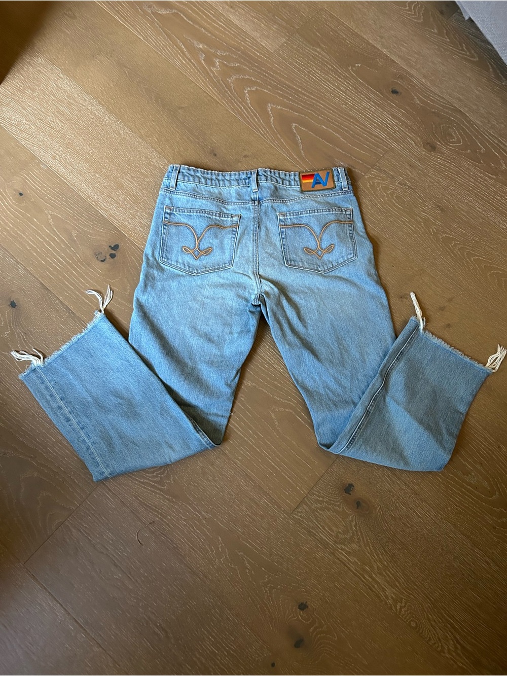 Aviator Nation Straight-Leg Jeans - Light Blue - Picture 5 of 7
